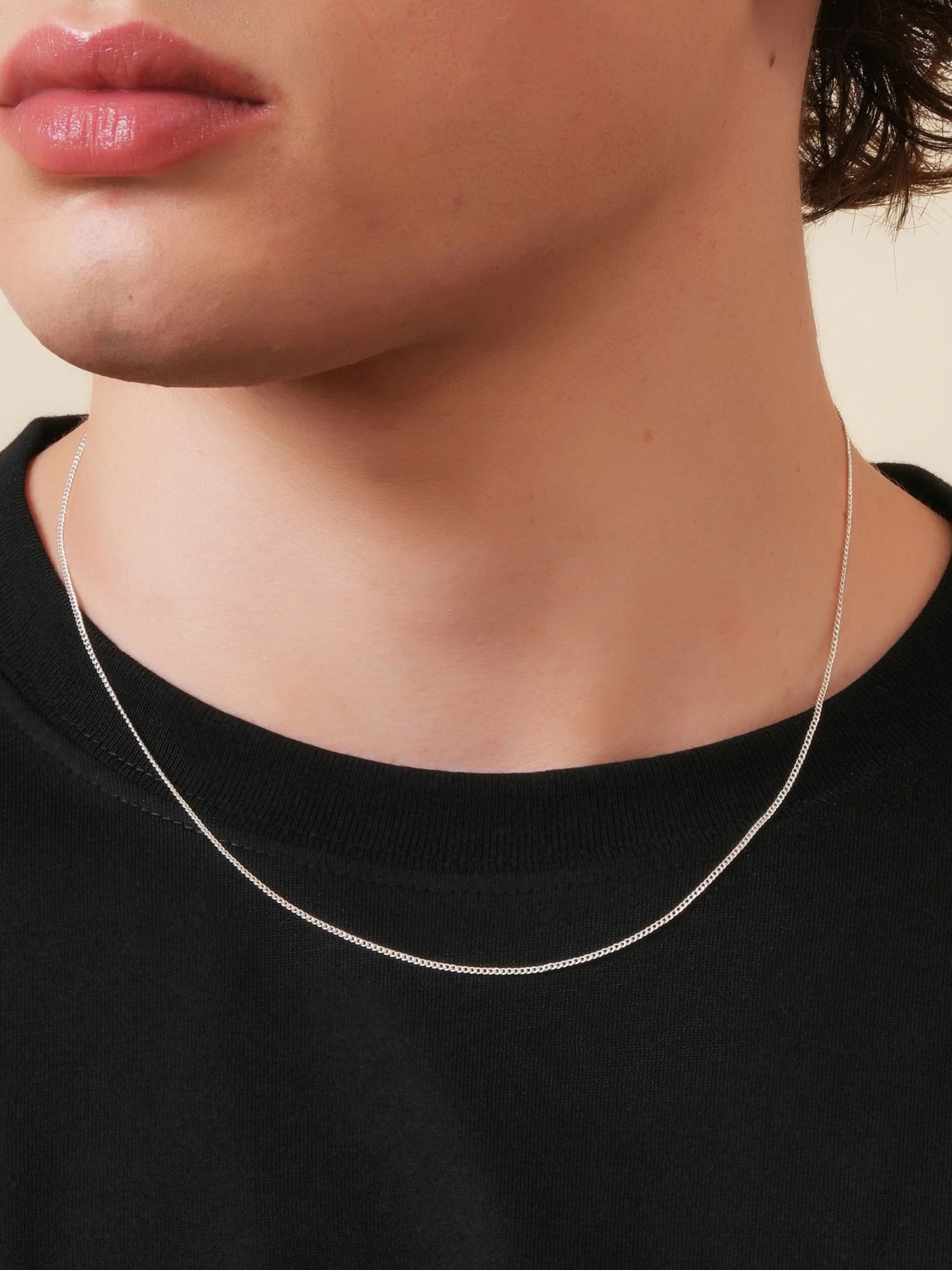 Classic Silver Curb Chain