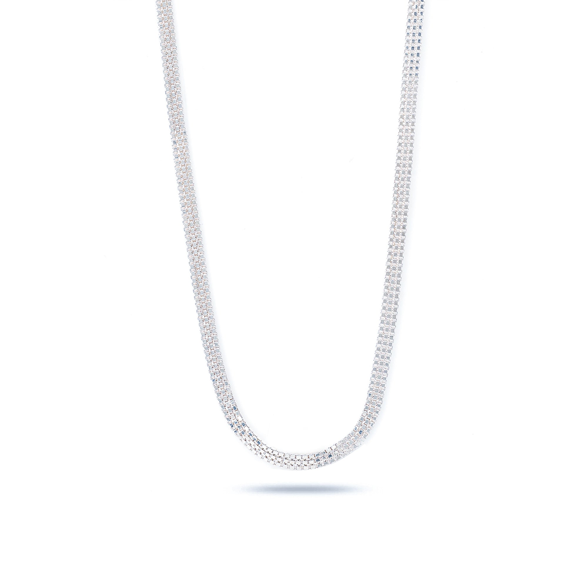Silver Beveled Chain