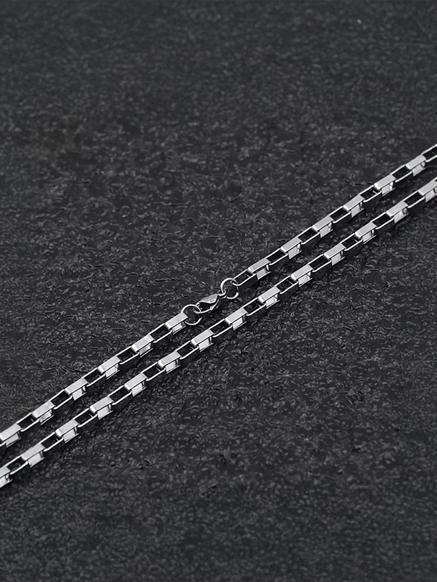 Silver Box Long Chain