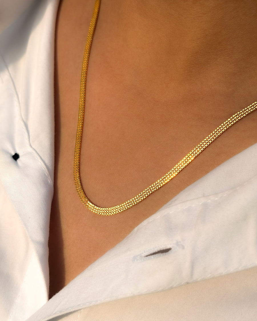 Golden Beveled Chain