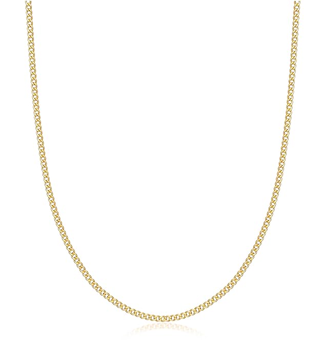 9K Gold Curb Chain