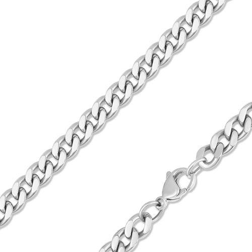 Classic Silver Curb Chain