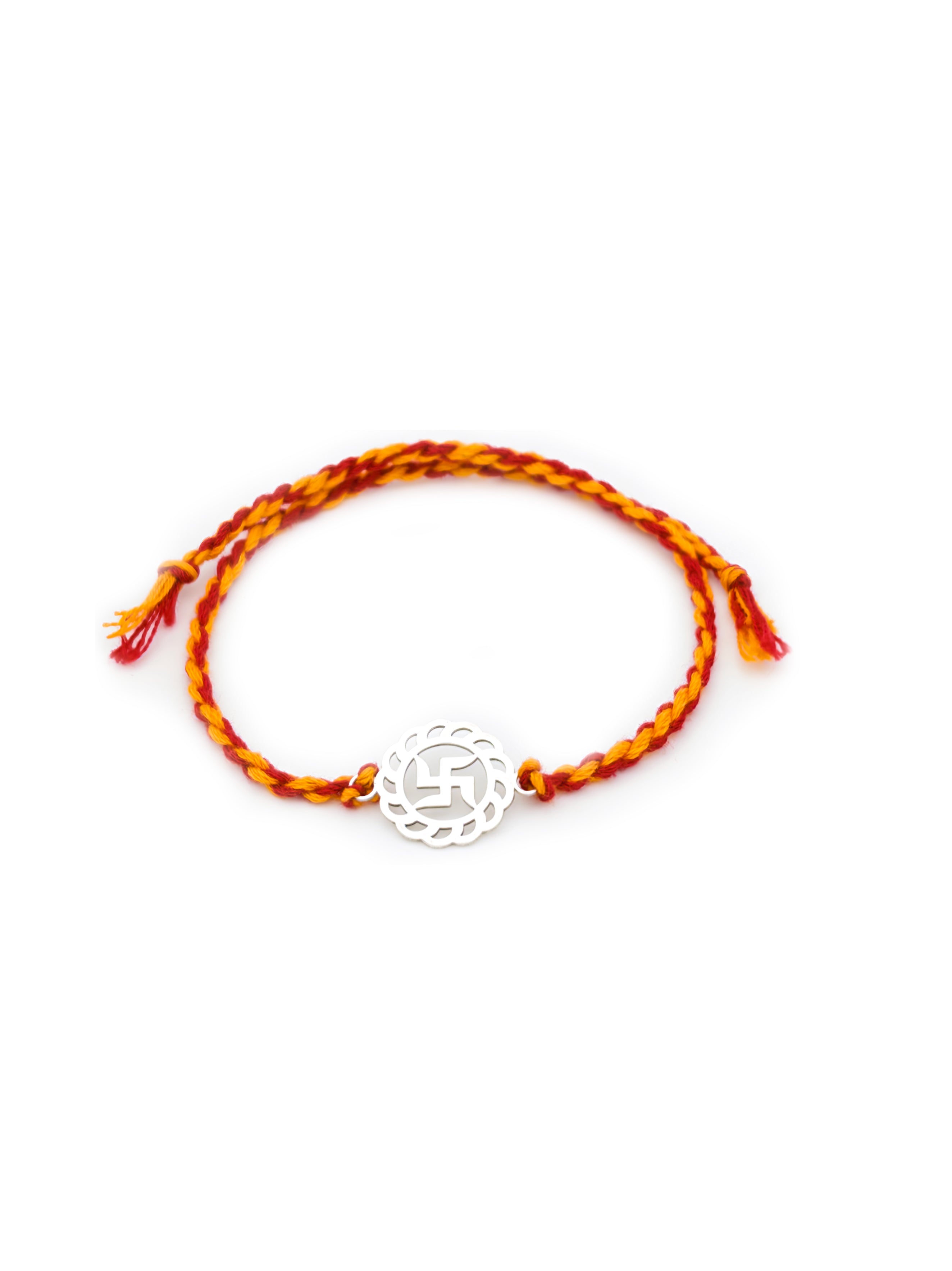 925 Silver Swastik Rakhi
