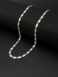 925 sterling silver regal chain necklace, polished finish, 20 inch length