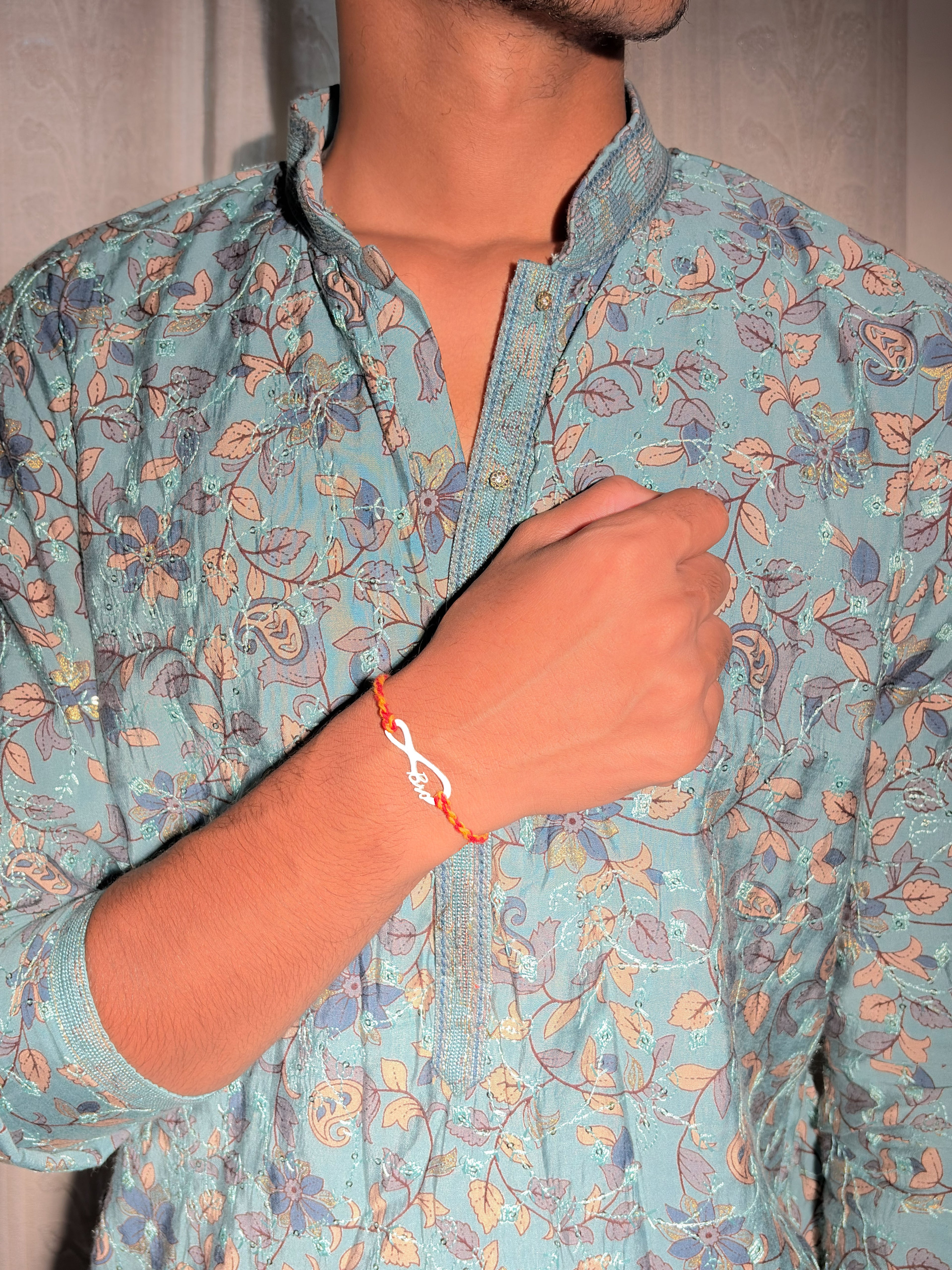 925 Silver Infinity Bro Rakhi
