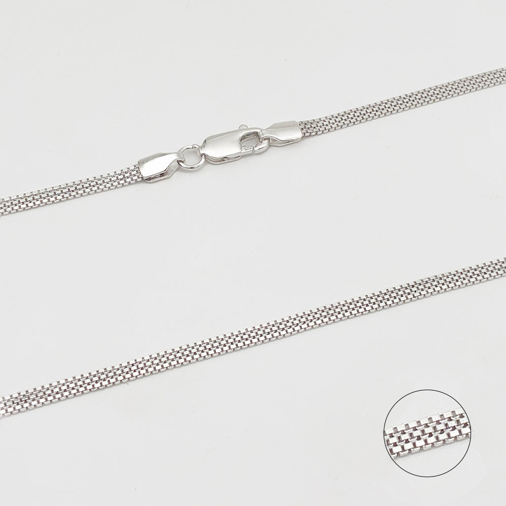 Silver 3-Line Chain