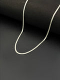 925 sterling silver heshe chain necklace, polished finish, 20 inch length