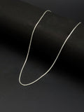 925 sterling silver men's box chain necklace, polished finish, 20 inch length