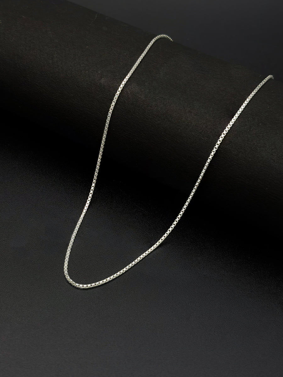 Silver Men's Box Chain