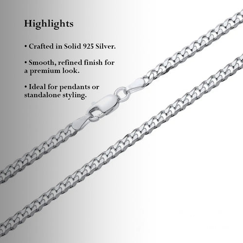 Classic Silver Curb Chain