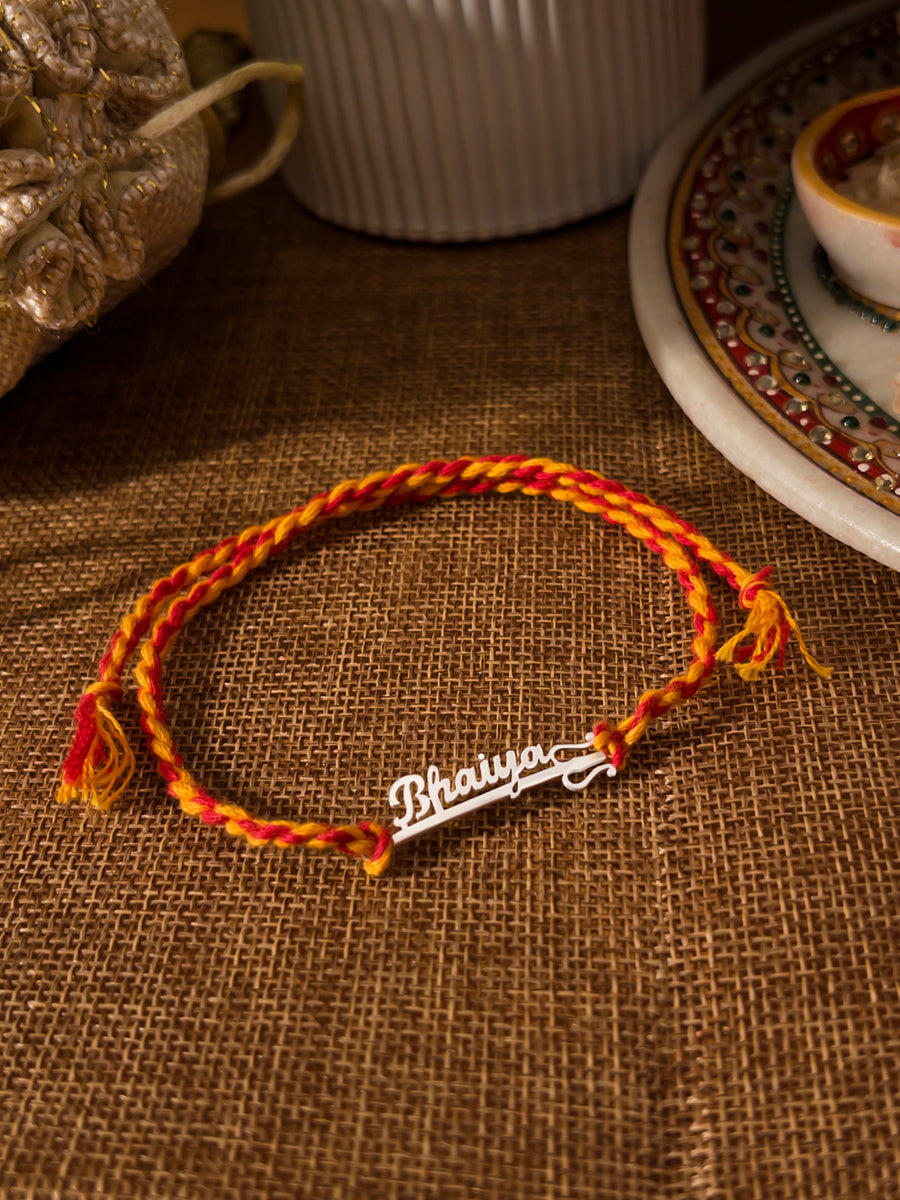 Silver Trishul Bhaiya Rakhi