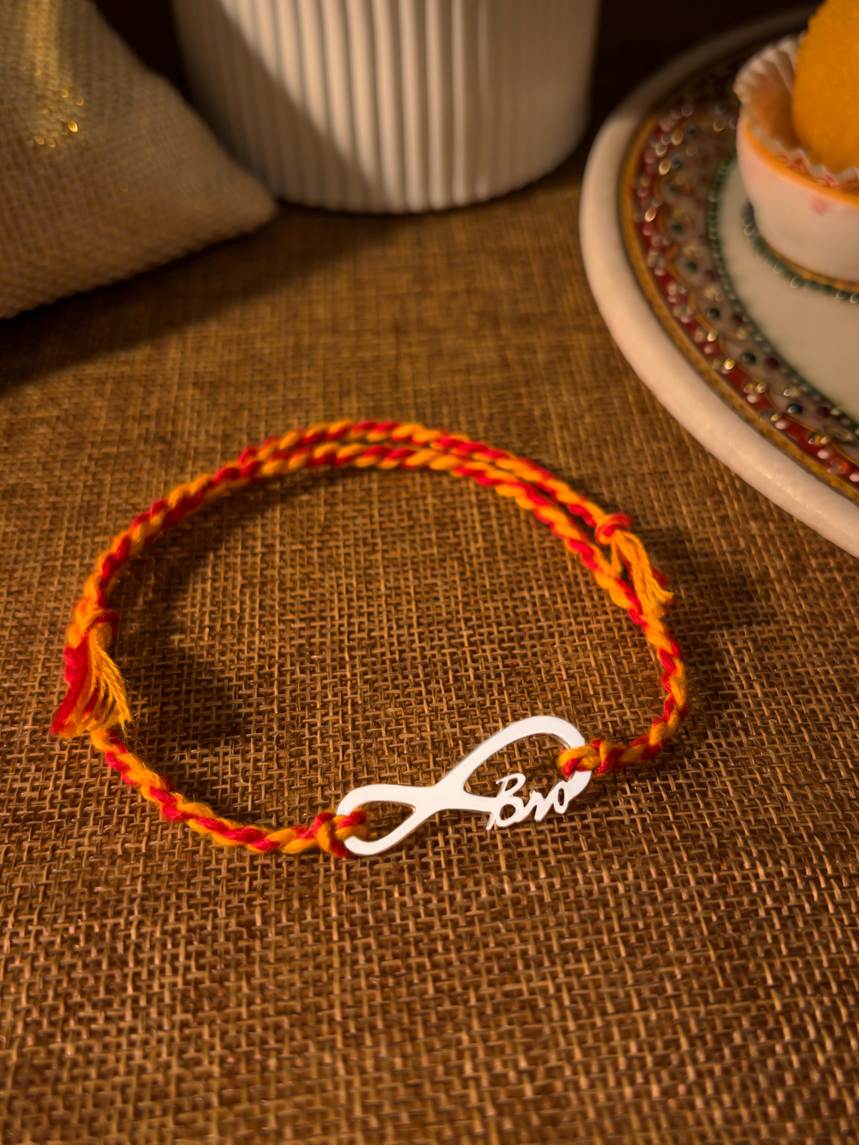 925 Silver Infinity Bro Rakhi