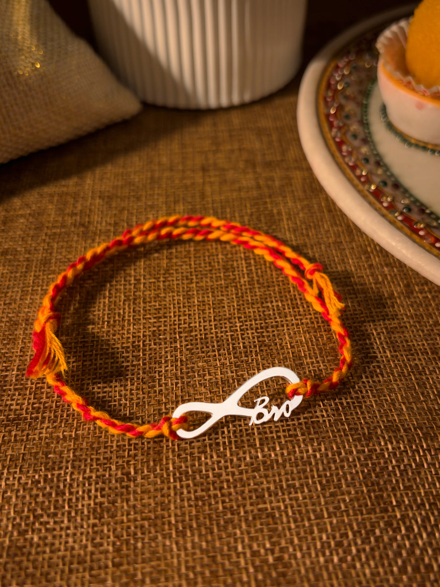 Silver Infinity Bro Rakhi